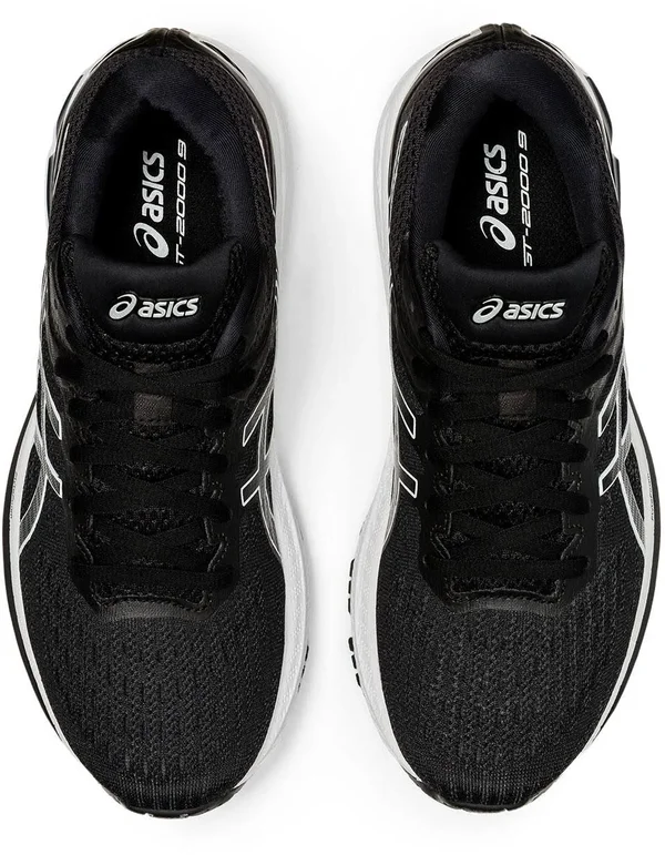 Asics GT 2000 9 Womens Running Shoes - Black-4.5