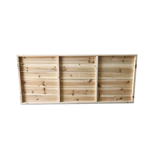 Gray Leaves 19x45 inch Print on Planked Wood Wall Art