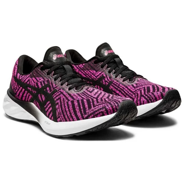 Asics Roadblast Running Shoes Black Pink White Women - 44.5