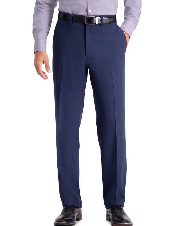 Haggar Blue Stretch Travel Performance Tailored Fit Suit Pants
