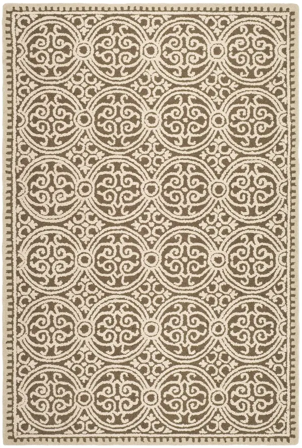 Safavieh CAM232A Cambridge Area Rug, Brown, White: 5-ft x 8-ft