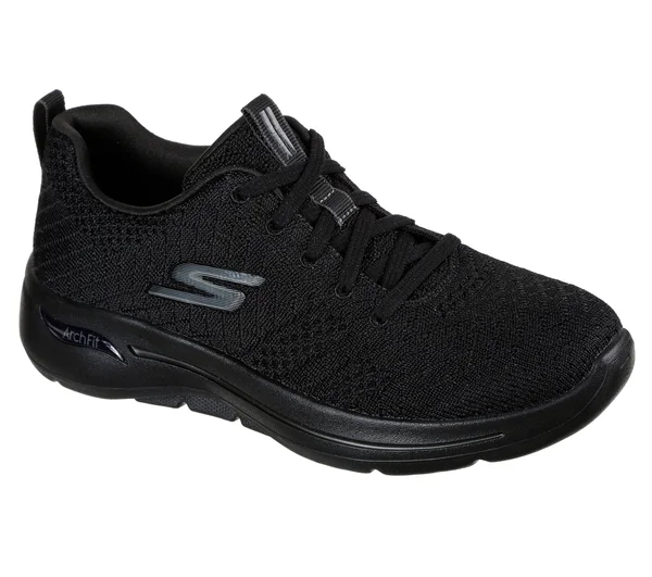 Skechers GOwalk Arch Fit - Unify Walking Shoes - Black/Black, 6.5