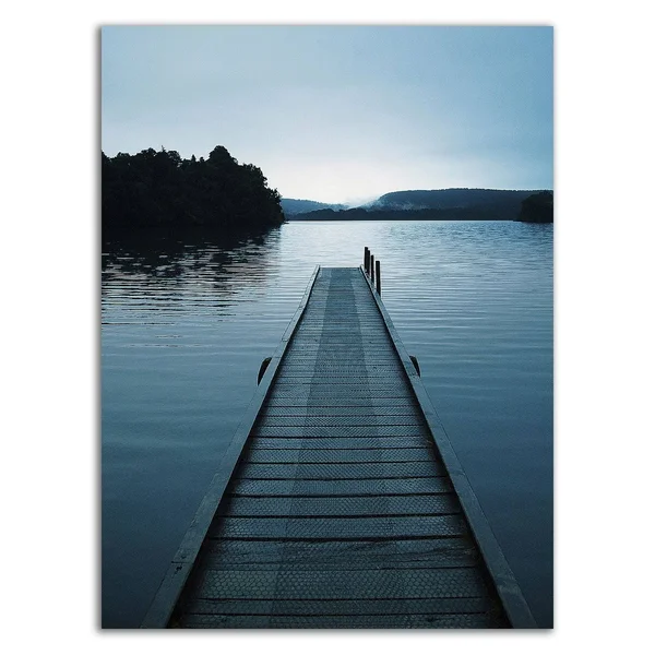 24x22 x 18x22 Dock 3 by PhotoINC Studio Print on Canvas