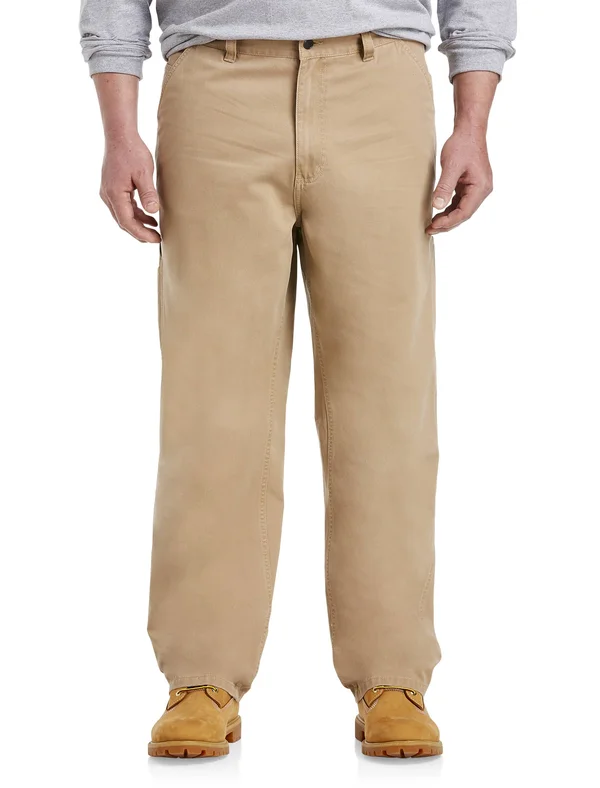 Big & Tall Harbor Bay Rugged Loose-Fit Carpenter Pants - Bronze Antique - Size 42 x 32, Men's
