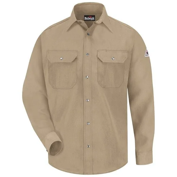 Bulwark - Snap-Front Uniform Shirt - Nomex IIIA - 4.5 oz. M - Royal Blue