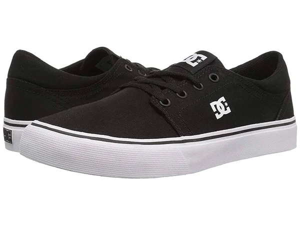 DC Shoes Boys Trase TX - Size: 4.5, Black/White