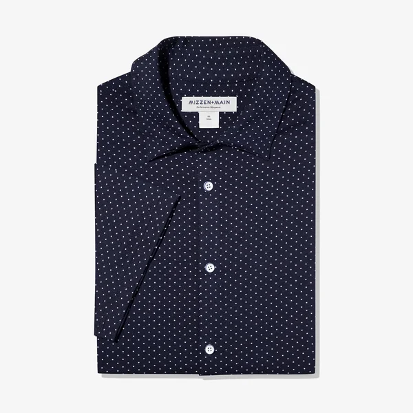 Mizzen+Main Men's Spinnaker Short Sleeve Button-Down Shirt