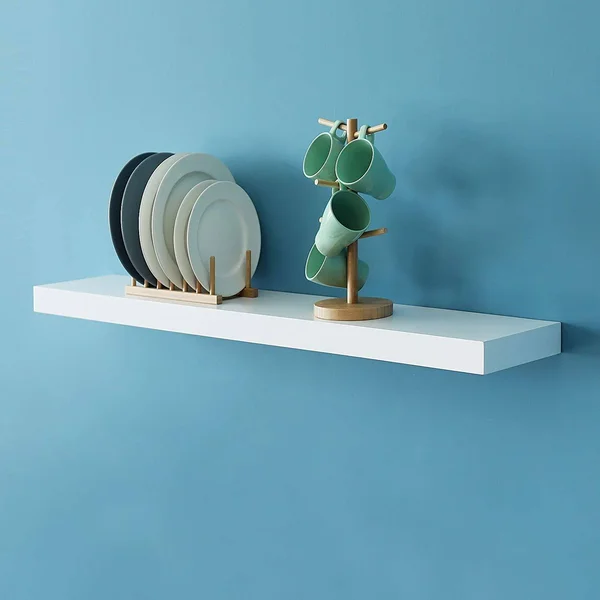 Welland 48 inch New Chicago Floating Shelf, White