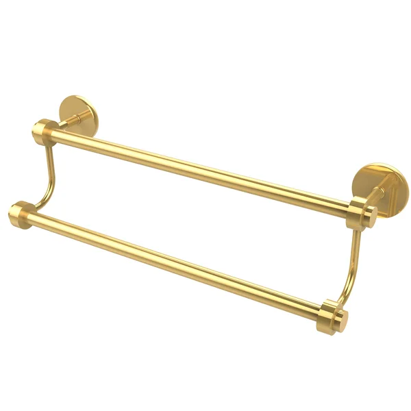 Allied Brass Satellite Orbit Two 30 in. Double Towel Bar, Polished Brass