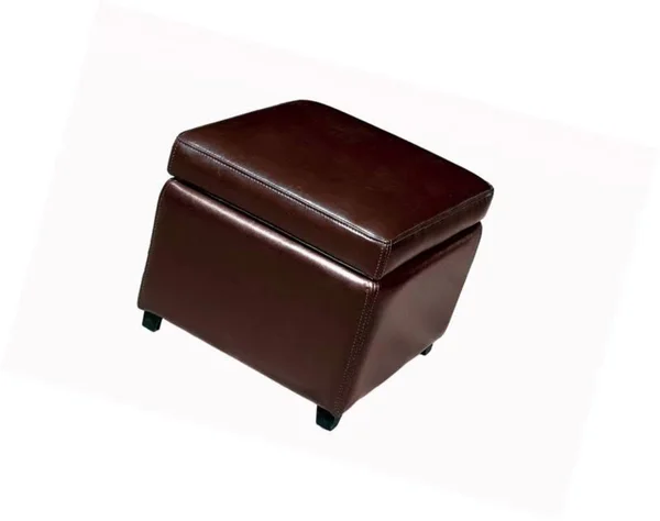 Baxton Studio Storage Cube Ottoman in Black