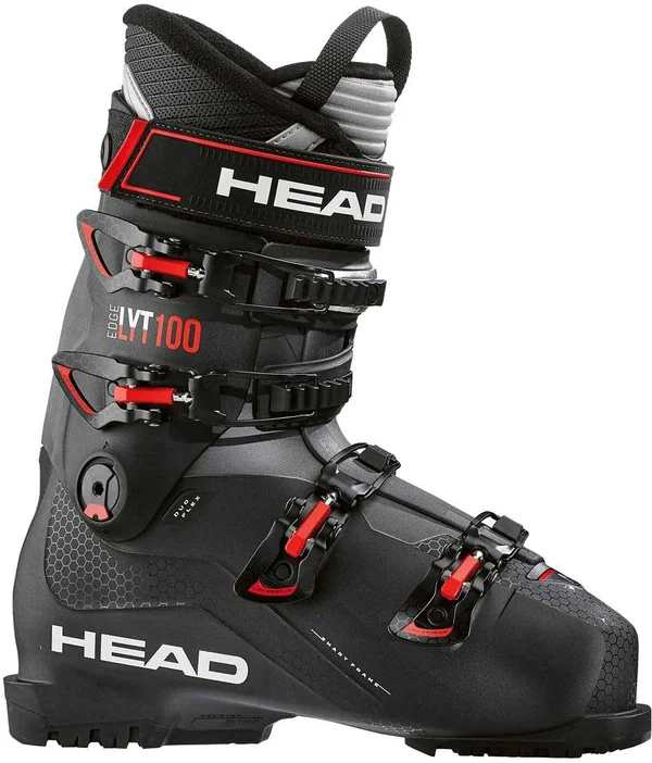 Head Edge LYT 100 Mens Ski Boots Black/Red 30.5