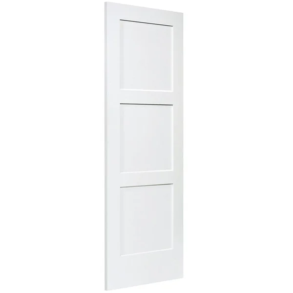 3-Panel DOOR - Kimberly Bay Interior Slab Shaker White 80 in. x 30 in.