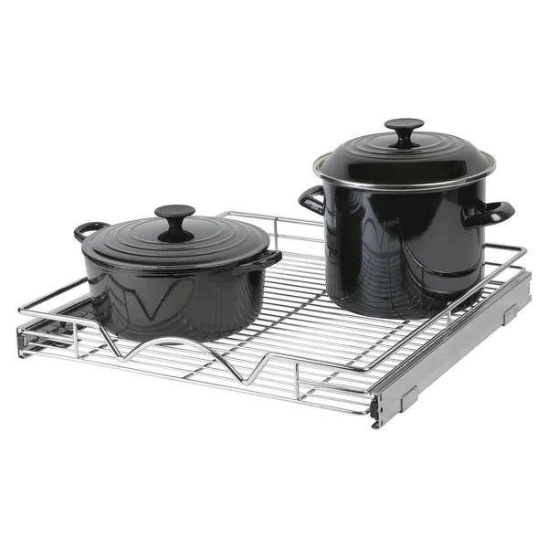 Richards Homewares 220110 Chrome One Tier 20x22W x 21x22D - Slide Out Kitchen Cabinet