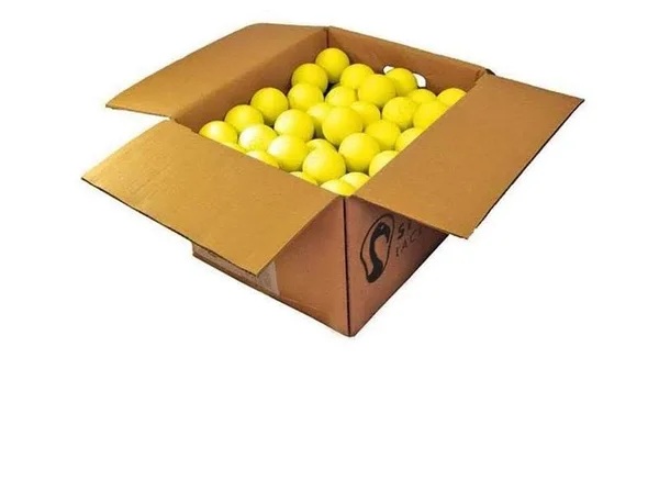 Case of 120 Signature Premium Lacrosse Balls, Yellow Lacrosse Ball Case - CLA Mark