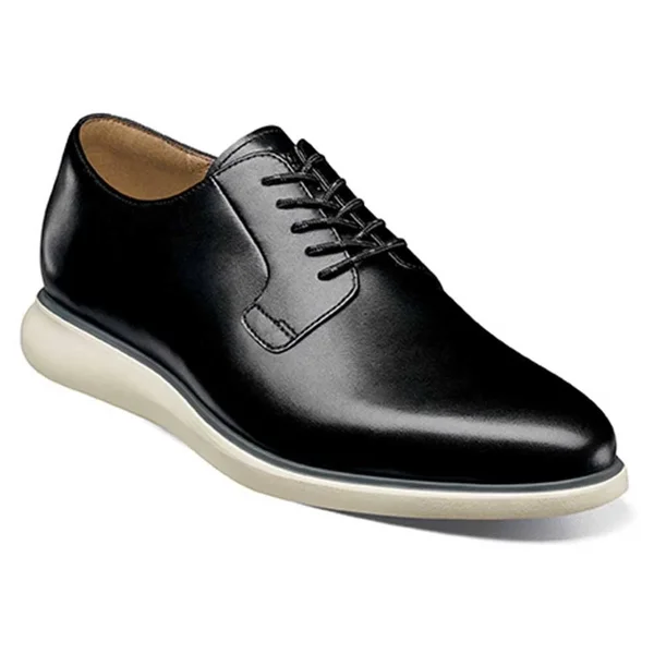 Florsheim Fuel 5 Eye Plain Toe Oxford 9 Men's Black