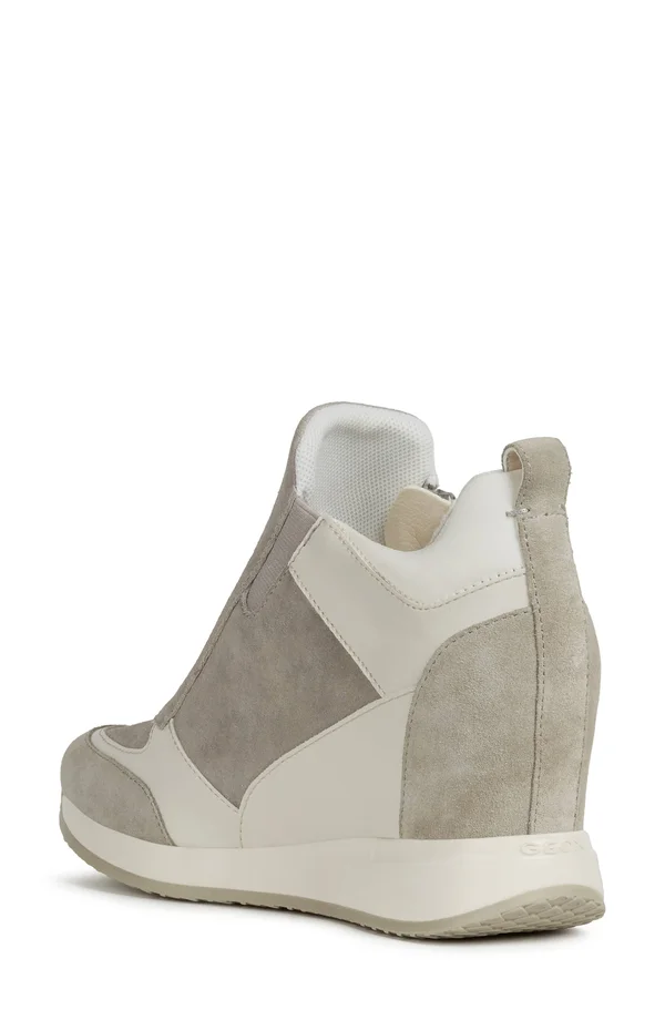 Women's Geox Nydame Wedge Sneaker - Size 10US - Grey