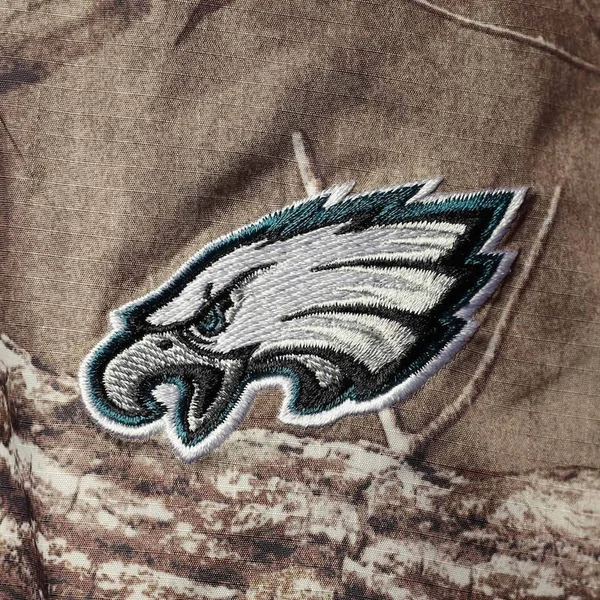 Men's Dunbrooke Realtree Camo Philadelphia Eagles Circle Sportsman Waterproof Packable Full-Zip Jacket Size: Medium