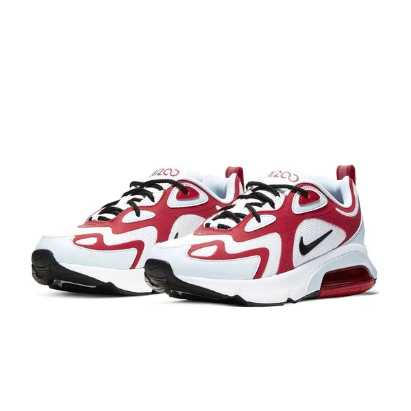 Nike Air Max 200 White/Black-Gym Red-Half Blue At6175-103 Women's