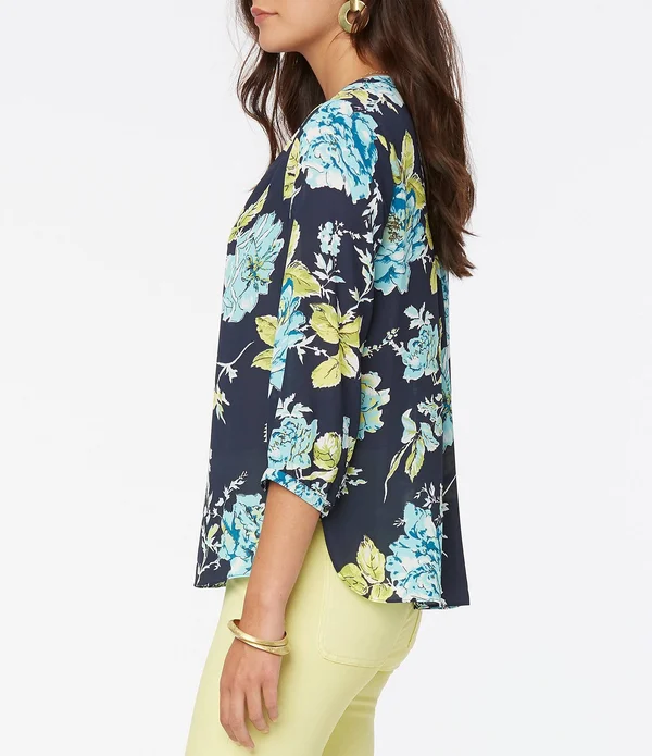 Nydj 3/4-Sleeve Pintuck Blouse