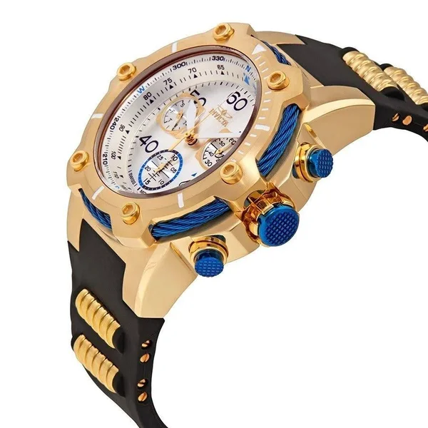Invicta Men's 25872 Bolt Quartz Chronograph Silver Dial Watch