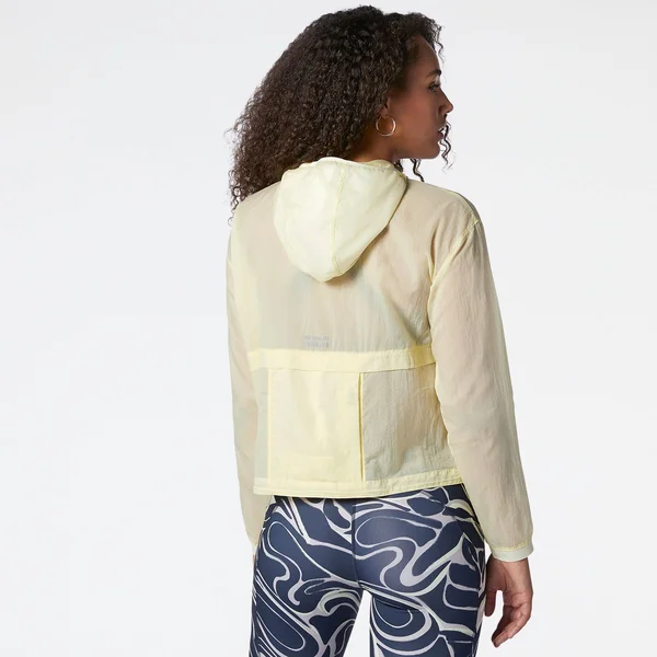 New Balance Impact Run Light Pack Jacket Yellow Women - S