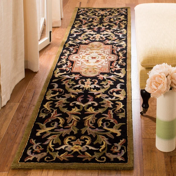 Safavieh Classic CL220B 7&6x22 x 9&6x22 Black, Beige Area Rug