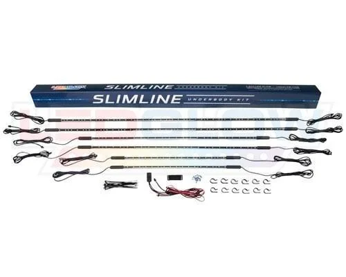 Ledglow 6pc White SMD LED Slimline Truck Underbody Underglow Kit