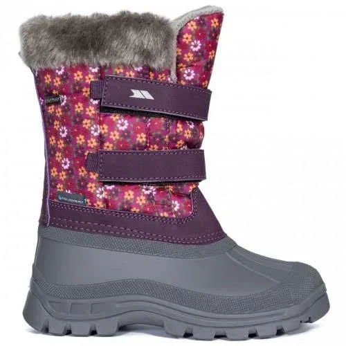 Trespass Childrens/Kids Vause Touch Fastening Snow Boots - 3 Youth US, Blue Print