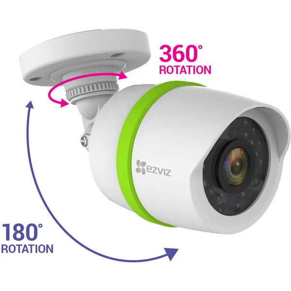 Ezviz Smart Home 1080p Security System, 6 Weatherproof HD 1080p Cameras, 8 Channel DVR