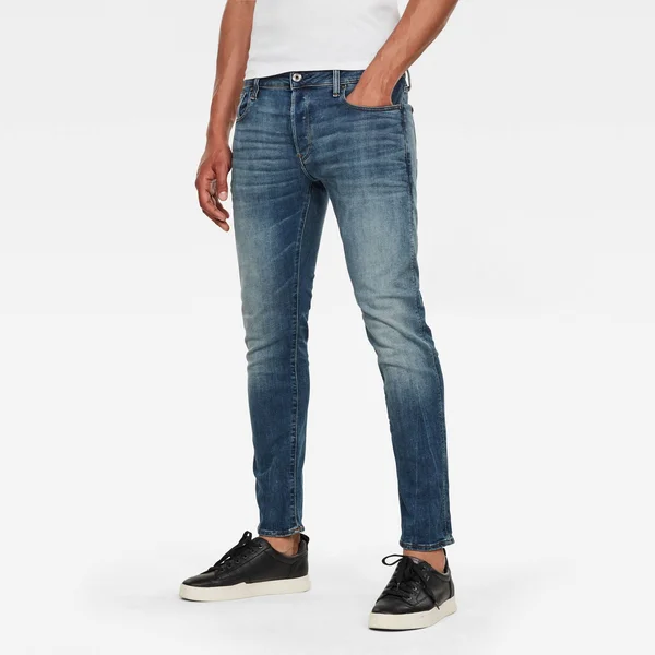 G-Star Raw Men 3301 Slim Jeans Medium Blue Size 30-36