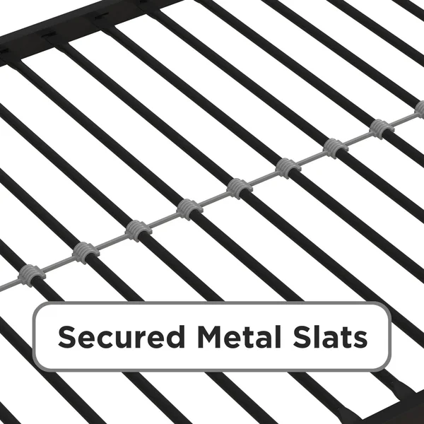 DHP 4299019 Triple Black Metal Bunk Bed Frame, Twin Size