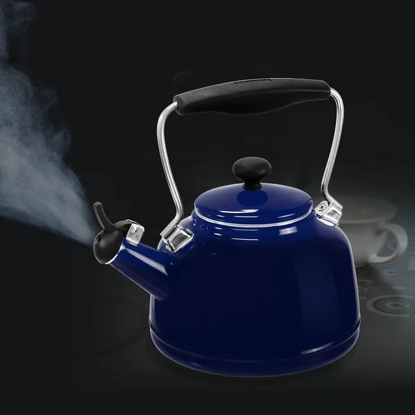 Chantal 1.7-QUARTS Enamel-on-Steel Vintage Teakettle - Cobalt Blue