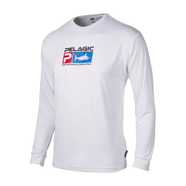 Pelagic Aquatek Long Sleeve Sun Shirt Kids White, 4T