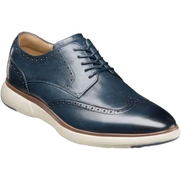 Florsheim Flair Wingtip Oxford 7.5 Men's Navy
