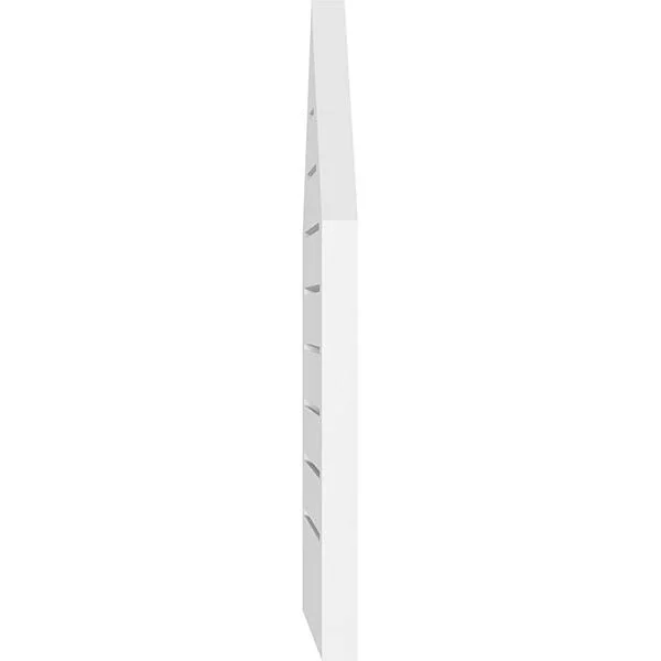 Ekena Millwork GVPPE12X3802SF-14 12x22W x 38x22H Peaked Top Surface Mount PVC Gable Vent 14/12 Pitch: Functional - w/ 2x22W x 1-1