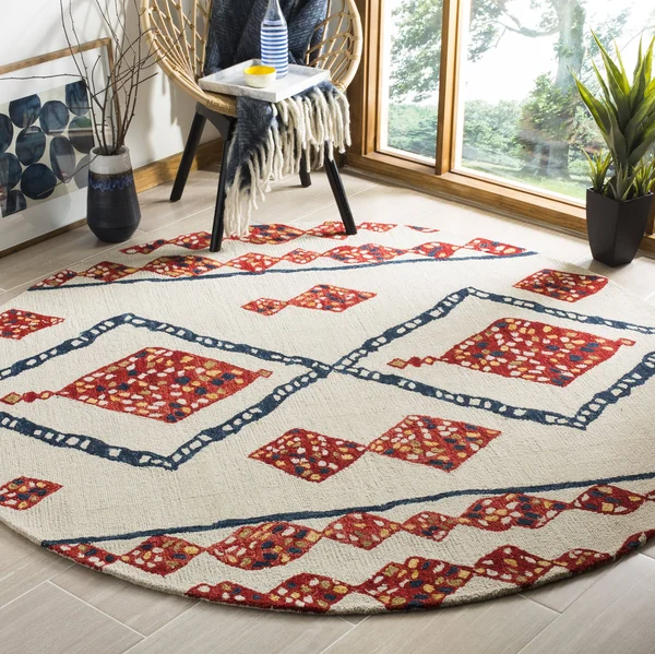 Safavieh Aspen APN702A 2&3x22 x 7&0x22 Runner Ivory, Multi Area Rug
