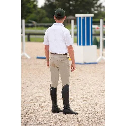 Ovation Mens Euroweave Knee Patch Breech 40r Black, Men's