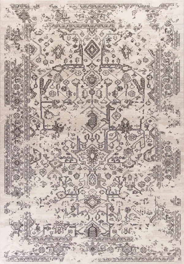 Kas Bob Mackie Home Vintage 1308 Grey Marrakesh Area Rug - 3&3x22 x 4&11x22