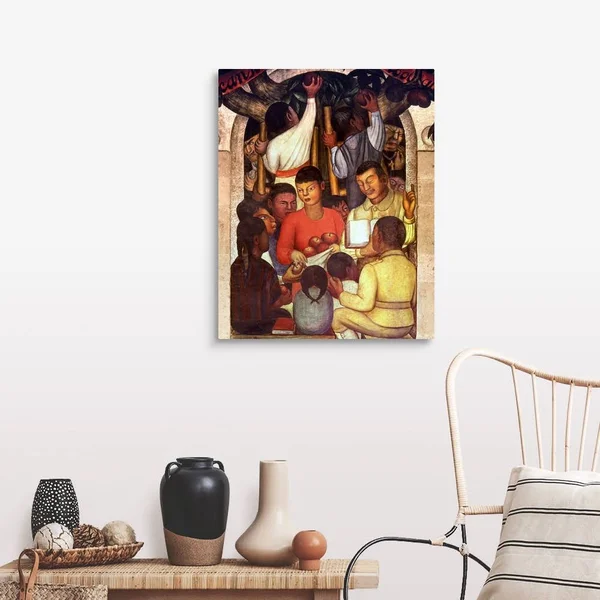 Rivera: Education, 1926, Canvas Wall Art, 24x30, Great Big Canvas