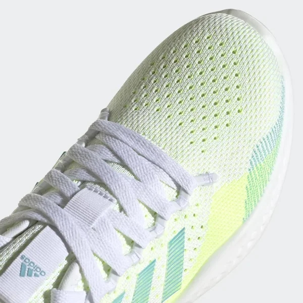 Adidas Women's Fluidflow 2.0 Running Shoes in White/White Size 5.5, Knit
