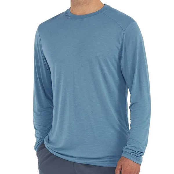 Free Fly Men's Bamboo Lightweight Long Sleeve Sea Glass - S