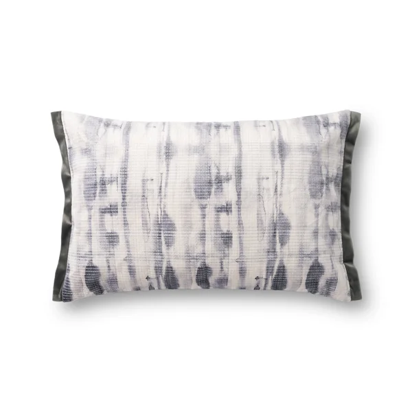Justina Blakeney x Loloi P0844 Polyester Pillow Grey, 13x22 x 21x22 Cover w/Poly