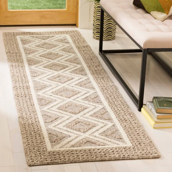 Safavieh Handmade Vermont Michala Wool Rug (2&3x22 x 6& Runner - Ivory)