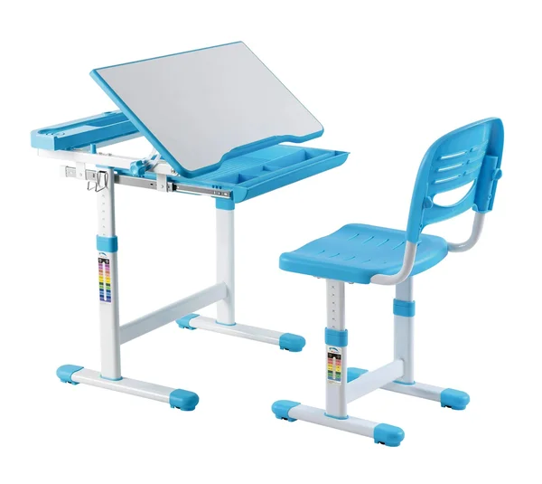 Mount-It! Kids Desk and Chair Set, Blue, Size: 29.2 x 22.8 x 10 inch