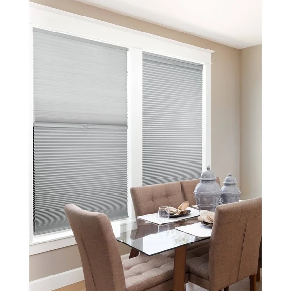 Chicology Day N& Night Cordless Cellular Shades - Grey Sheen - Gray Sheen - 26x22 x 72x22