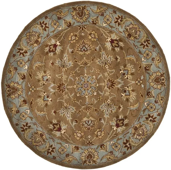 Safavieh Heritage Beige/Blue 6 ft. x 9 ft. Scalloped Area Rug