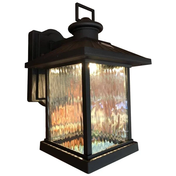 Superhunter Photocell 12-In H Black LED Outdoor Wall Light Jlb-Edl-El001