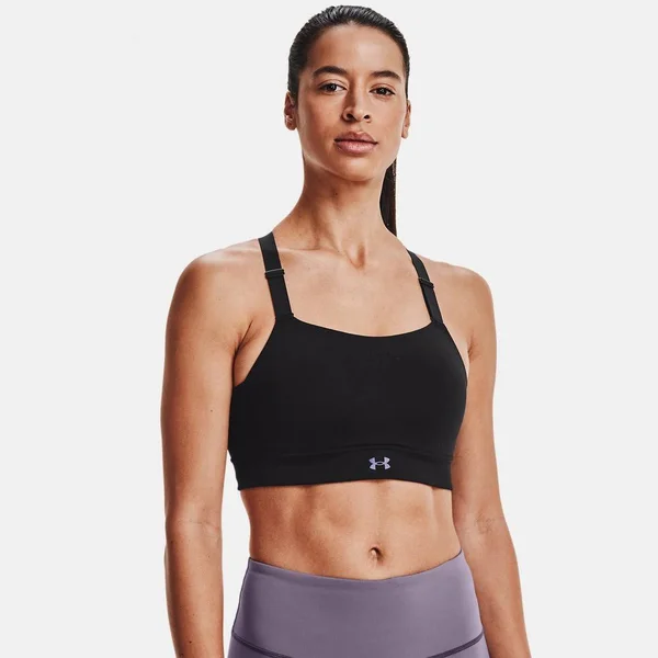 Under Armour Women's Rush High Sports Bra - Black - 38B