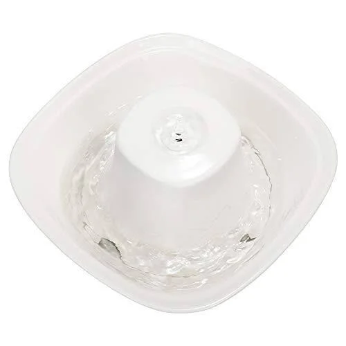 iPettie Fiumi Ceramic Pet Drinking Fountain, Water Fountains for Cats and Dogs