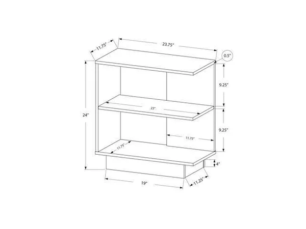 Monarch Accent Table - 24x22H - Dark TAUPE.